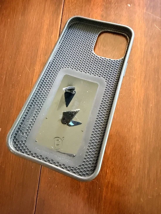 Loopy Case Black Leopard Phone Case with Loop - iPhone 12 Pro Max (6.7" Screen) - Picture 4 of 5